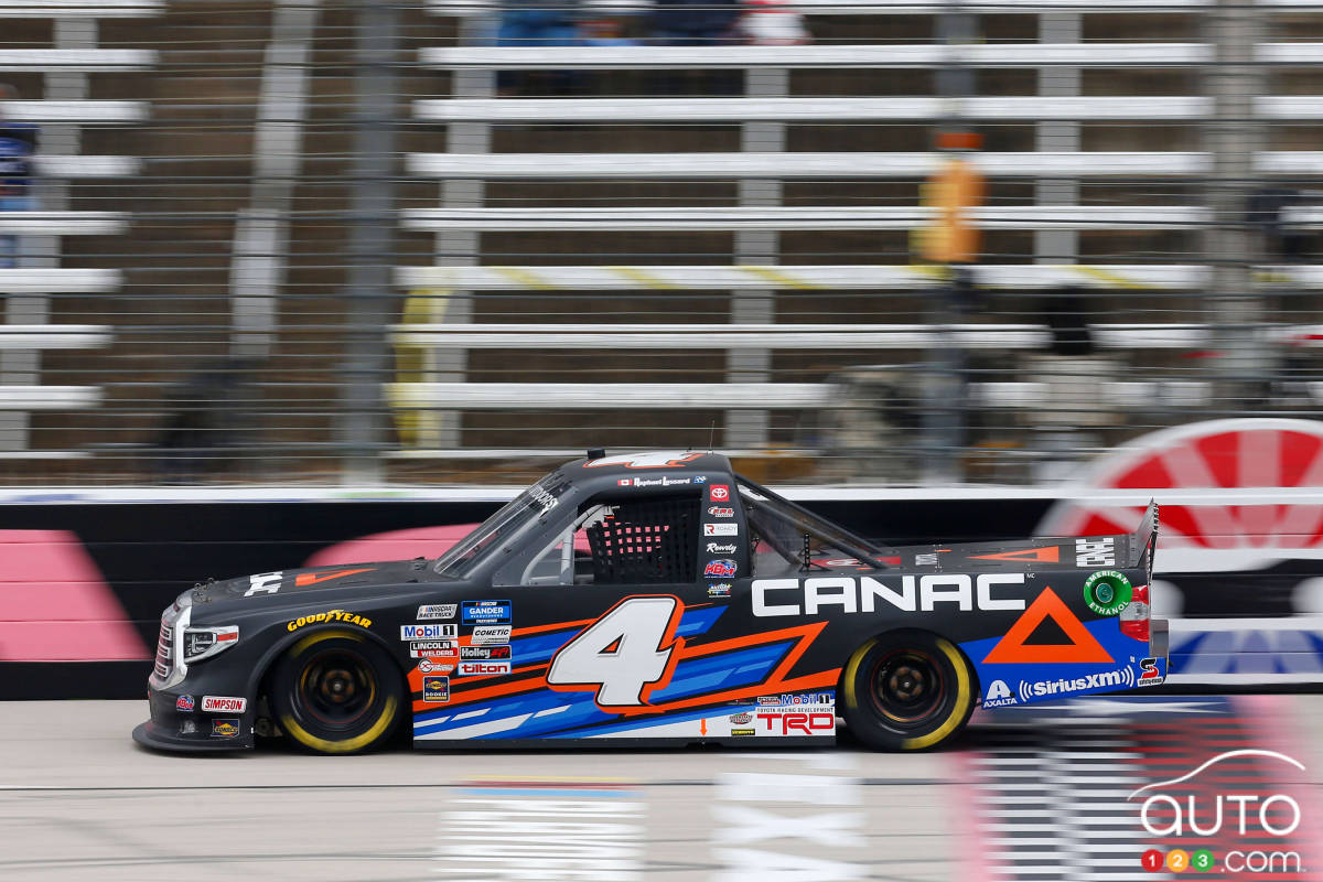On the track in Texas during the 2020 season